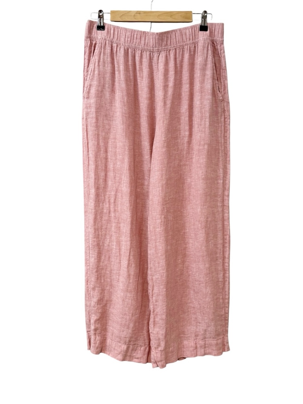 Tahari Tropical Wide Leg Flax Linen Palazzo Pants Size Large
